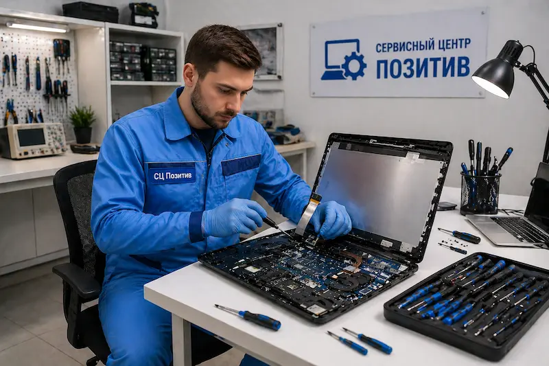 Замена шлейфа матрицы ноутбука в Реутове