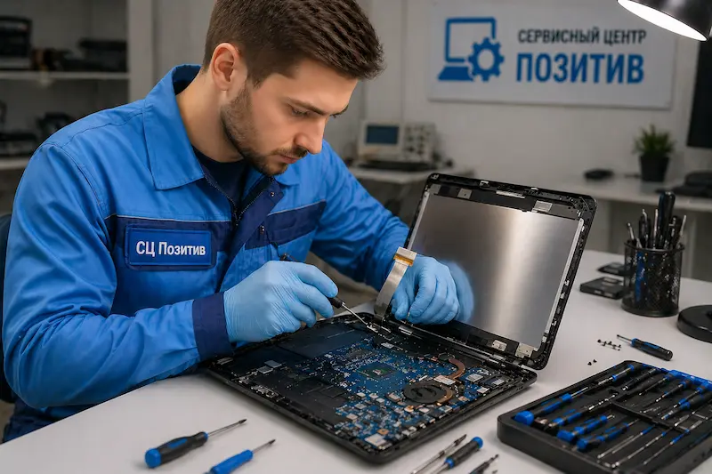 Ремонт шлейфа матрицы ноутбука в Реутове