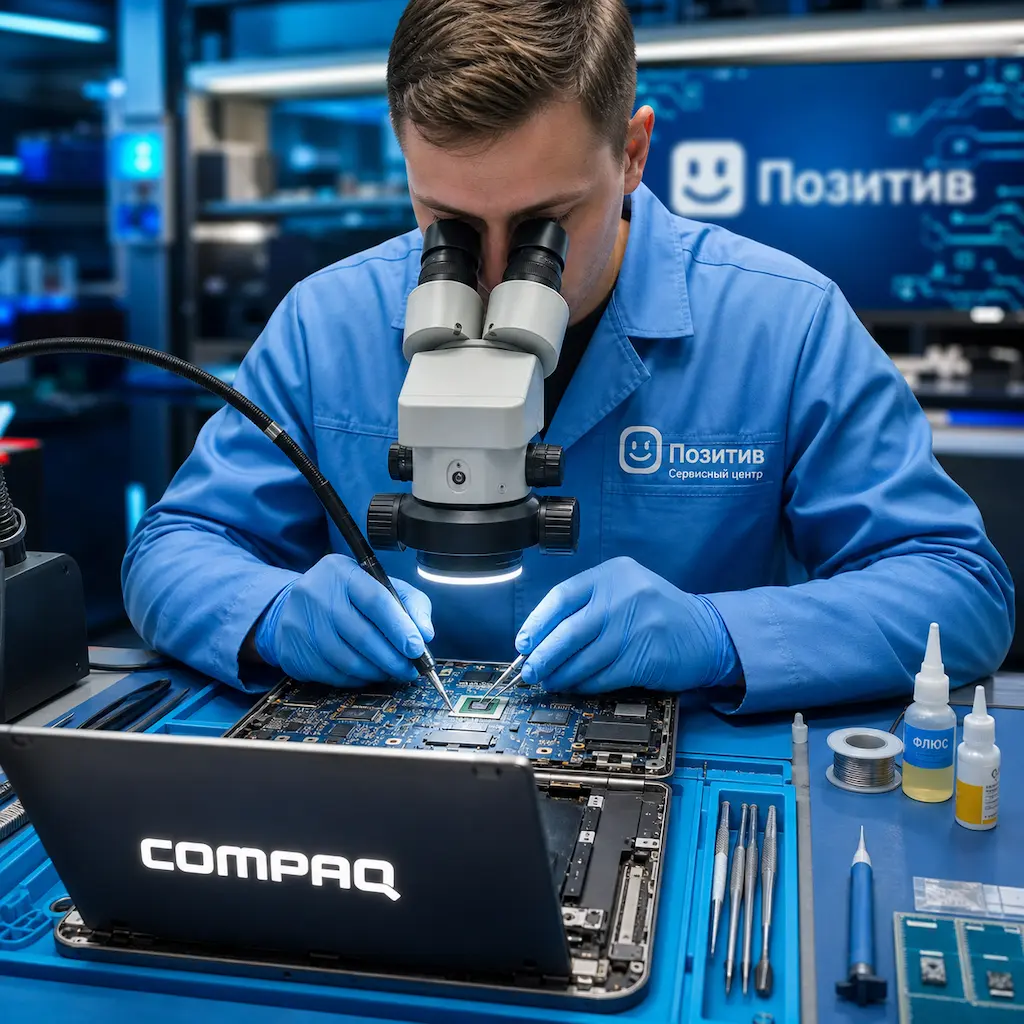 Замена видеокарты ноутбука Compaq в Реутове