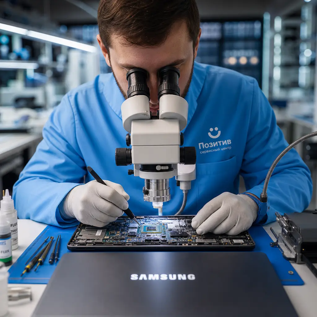 Замена видеокарты ноутбука Samsung в Реутове