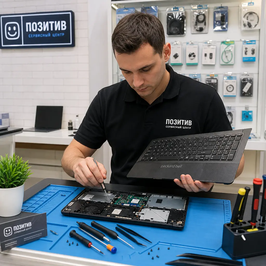 заменить клавиатуру на ноутбуке Packard Bell в Реутове
