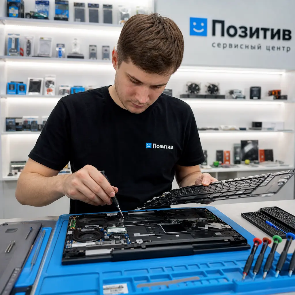 заменить клавиатуру на ноутбуке Samsung в Реутове