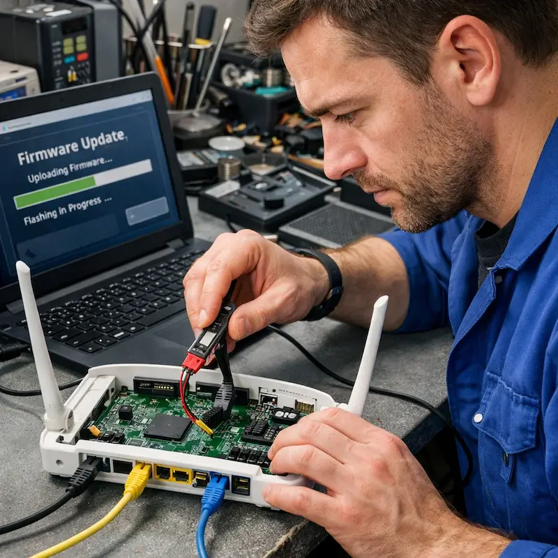 Обновление прошивки роутера в Реутове