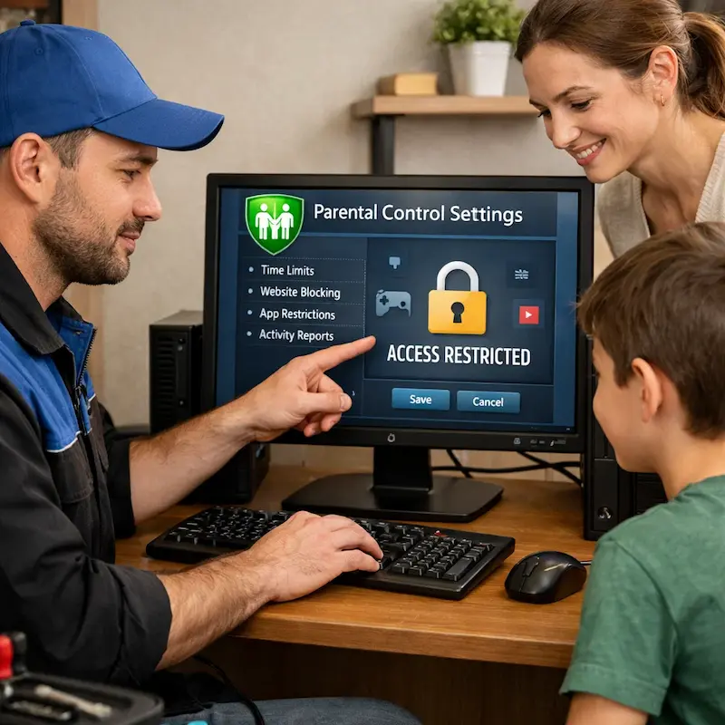 Родительский контроль на компьютере и ноутбуке в Реутове