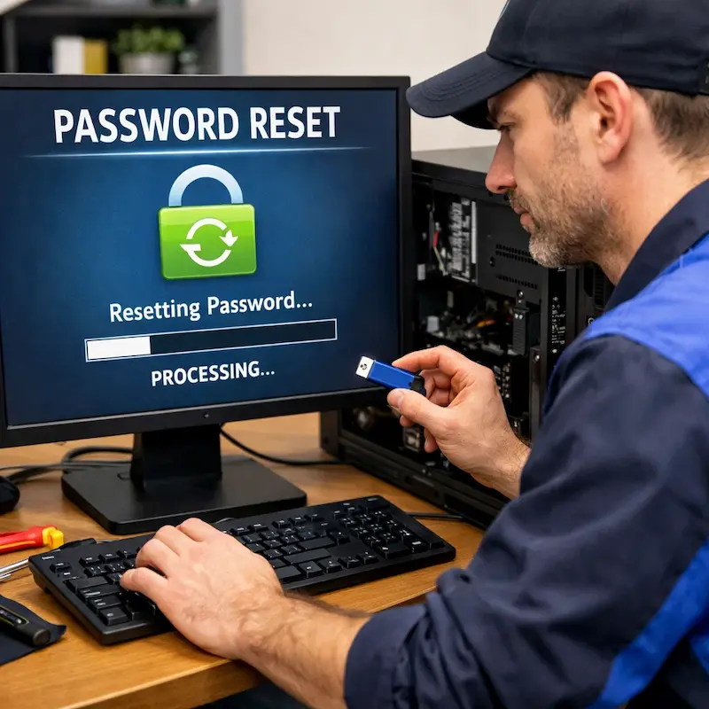 Удаление пароля на компьютере в Реутове