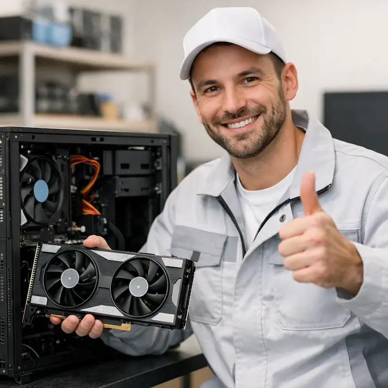 установка видеокарты на ПК в Реутове